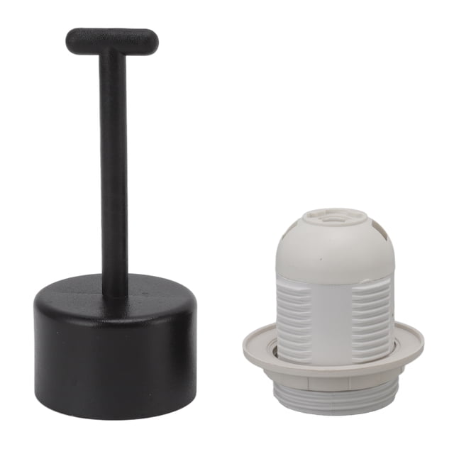 E27 Support de Lampe, E27 Prise de Base Légère 10Pcs Résistance à l'Usure pour Lampe de Lit Noir, Blanc