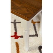 Powell Willow Vanilla White & Honey Brown Bench