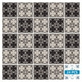 thumbnail image 2 of Mi Alma Gray Black Floral Peel & Stick Vinyl Backsplash Tiles 5x5, 24 pcs, 2 of 11