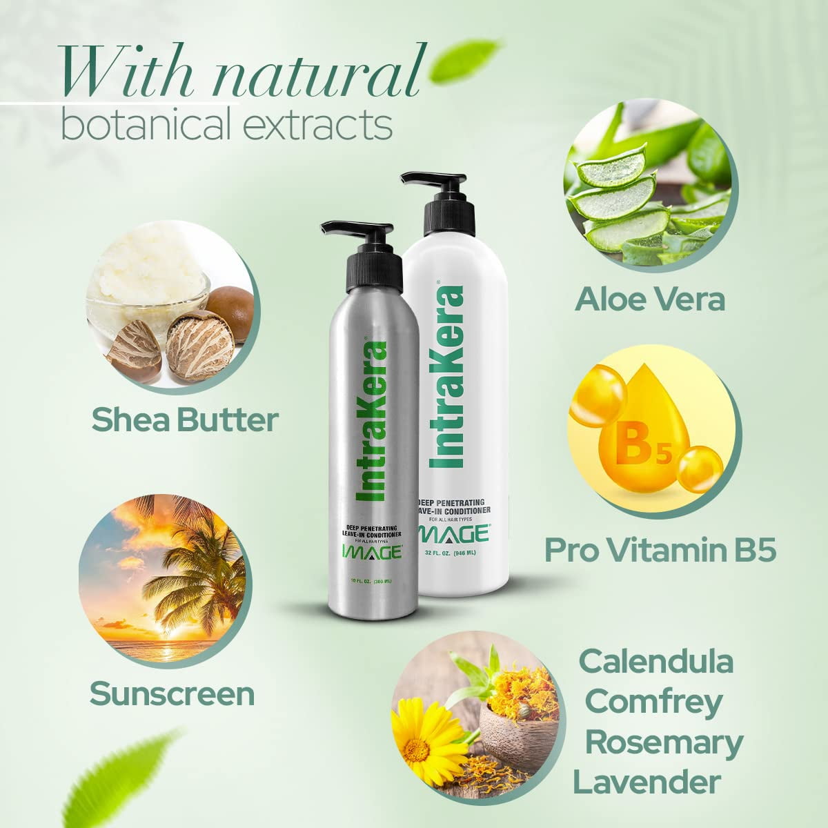 Image IntraKera Vegan Treatment Leave-In Conditioning Complex for Hair 32 Oz