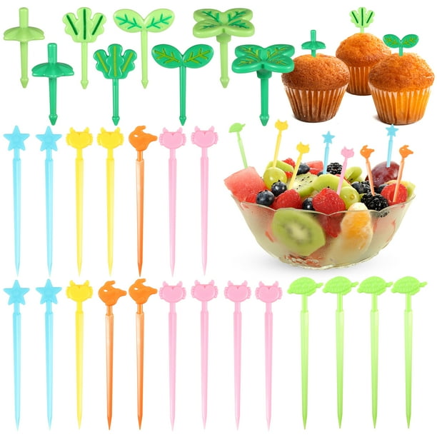 Billuyoard 28 piezas pastel postre fruta tenedor seguro y adecuado para todas las ocasiones decoración de fiesta Navidad Kits de decoración para fiestas