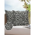 thumbnail image 6 of Pack of 2 Outdoor Pillow Covers, Animal Skin Leopard Print Waterproof Square Throw Pillowcase Cushion Decorative Pillow Covers for Couch Patio Tent, 16x16 in, 6 of 6