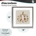 thumbnail image 4 of Stupell Industries Shabby Chic Red Harvest Pumpkin Gray Floating Frame Canvas Art, 18 x 18, by Livi Finn, 4 of 8