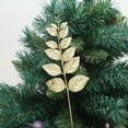 thumbnail image 1 of Nvzi Guirnalda de hojas artificiales para árbol de Navidad, decoración colgante para boda, color dorado, 1 of 5