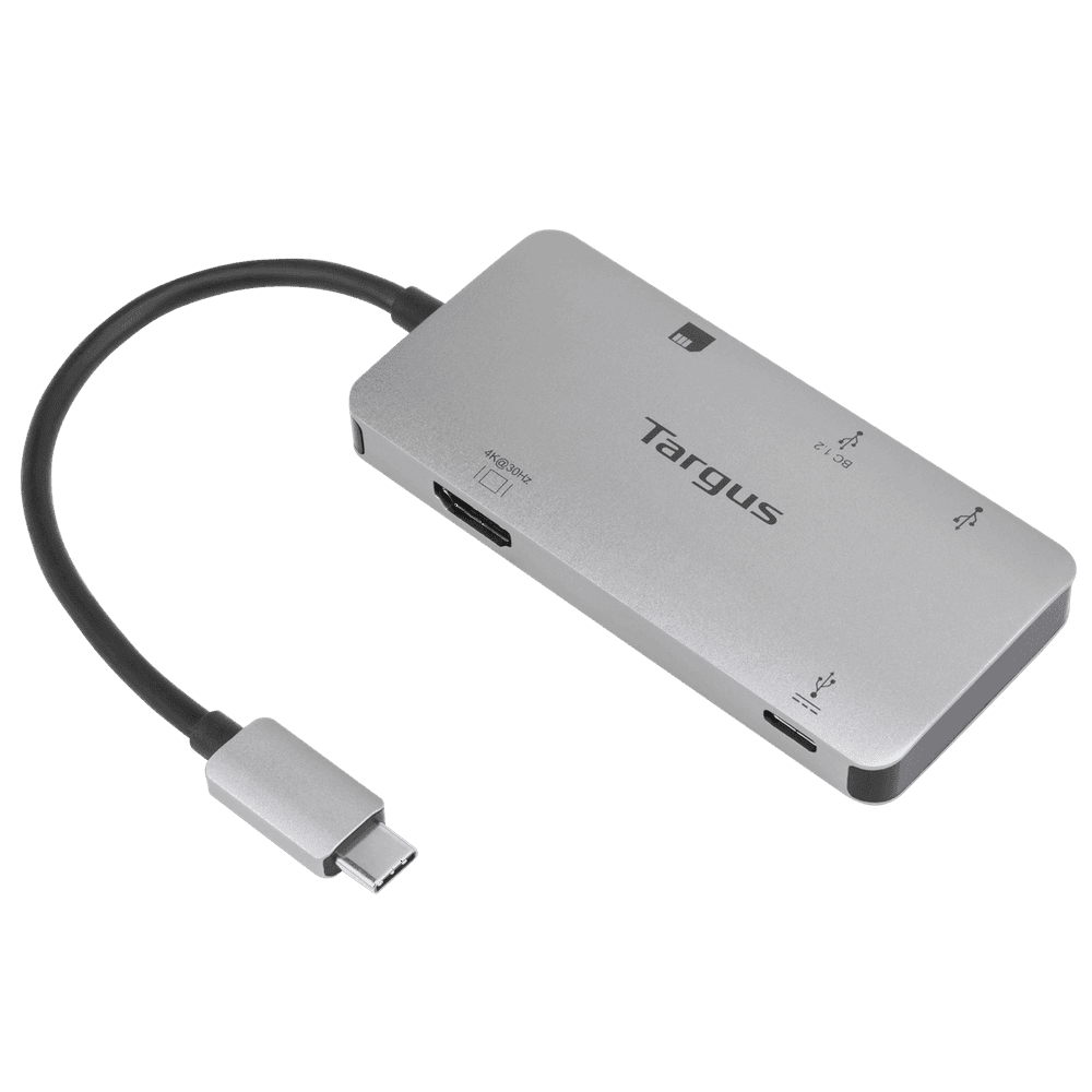 Targus USBC MultiPort Single Video Adapter and Card Reader with 100W