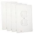 thumbnail image 1 of 4PCS Wall Outlet Plate LED Night Light Illuminated Plug Cover With Sensor Inductive Light Easy Snap On No Wire Or Battery Needed For Hallway Bathroom Stairway Garage Utility Room Deco, 1 of 5