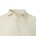thumbnail image 6 of hotojiny Men's Button down Shirt Short Sleeve Classic Fit Plaid Shirt Casual Summer Beach Wedding Top Vaction Outfit, 6 of 6