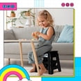 thumbnail image 3 of Taburete plegable Delxo de 33 cm antideslizante, 2 unidades, negro, 3 of 8