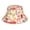 Firefighter Icons, variant on Flat Mushrooms Reflective Double-Sided Bucket Hat, Sun Hat, Soft and Breathable for Gardening, Beaching, Camping, Hiking, Fishing