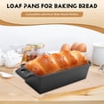 thumbnail image 2 of Cast Iron Bread Pan with Lid, Heavy Duty Loaf Pans for Baking Bread, Loaf Pans for Oven Baking, 2PCS (Black), 2 of 7