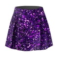 thumbnail image 6 of XIAOCHA Women's Sparkly Athletic Skirt High Waist Split Hem Skort Stretchy Casual Running Skort, 6 of 6