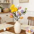 thumbnail image 3 of ddioayh Easter Floral Picks Artificial Flower Stem-Shapes with Berry Egg Easter Spring Bunny Decoration 28cm for Home Festival Decor, 3 of 6