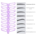 thumbnail image 5 of Eyebrow Shaping Helper, Makeup Tool for Beginner, Time Saving, 8 Styles Eyebrow Card, Suitable for Most Facial Shapes, Washable Reuseable, Detachable Handle for Customized Fit, 5 of 5