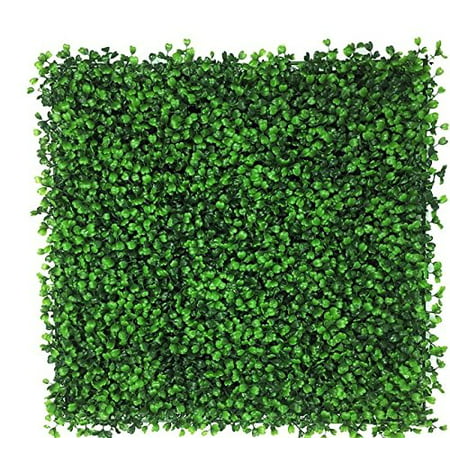 Artificial Boxwood Hedge, privacy hedge screen, UV Protected Faux Greenery Mats, boxwood wall, Suitable for Both Outdoor or Indoor, Garden, Backyard and Home Décor,20 x 20 Inch (12 piece)
