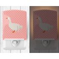 thumbnail image 2 of Carolines Treasures BB7902CNL Sebastopol Goose Pink Check Ceramic Night Light, 2 of 2