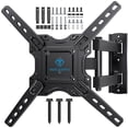 thumbnail image 1 of PERLESMITH Soporte de pared para TV de movimiento completo con certificación UL para la mayoría de televisores OLED 4K curvados planos de 26 a 60 pulgadas de hasta 77 libras, soporte de pared para TV, 1 of 5