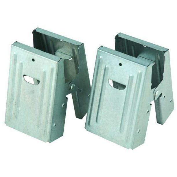 Plastic sawhorse outlet brackets