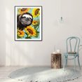 thumbnail image 3 of Cuadros Decorativos DIY completo taladro redondo diamante pintura animales mosaico Rhinestone arte artesanal Likrtyny embutido en tela, 3 of 6