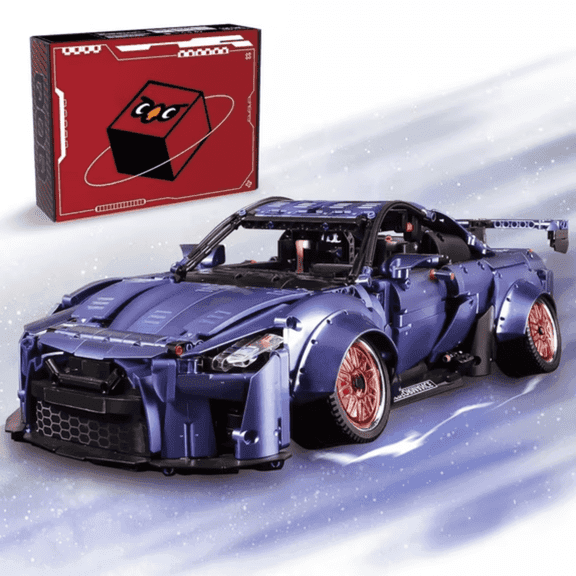 QOQ 1:10 Scale DIY Racing Car Building Blocks, Collectible Supercar Model Kit for Kids & Adults, Birthday Gift Toy (2389 PCS)