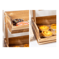 thumbnail image 5 of 2-Tier Wooden Fruit Basket,Multipurpose Kitchen Storage for Vegetables, Bread, Style Food Container White, 5 of 5