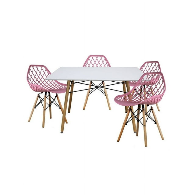 Comedor Vento 4 personas rectangular Rosa