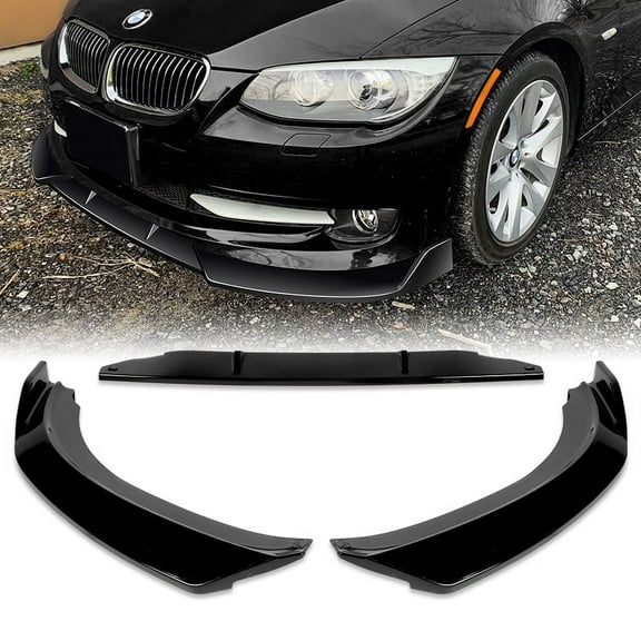Stay Tuned Performance Front Bumper Spoiler Lip For 2011-2013 BMW 3-Series E92 E93 Coupe Painted Black
