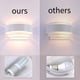 thumbnail image 3 of Luz de pared LED Luz de pared de diseño simple Luz de pared interior Luz de metal Dormitorio Escalera Tienda Sala de estar Oficina Porche Luz de pared interior Blanco cálido Vhermosa 26*16*15cm, 3 of 4