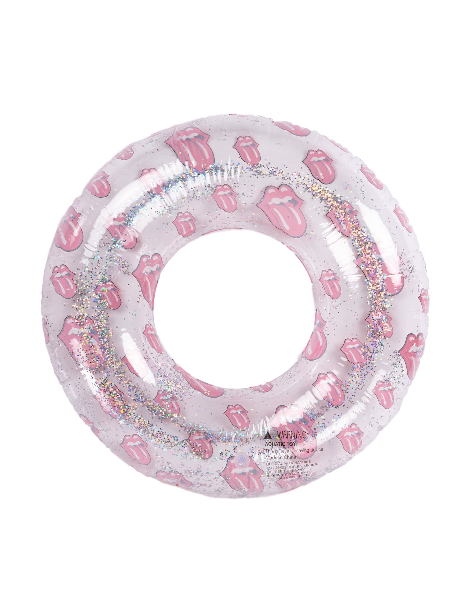 (2 pack) Rolling Stones 40" Inflatable Swim Tube Pool Ring Float, Adult Unisex