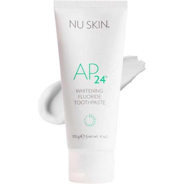 Nu Skin 6 PACK AP 24 Pasta dental blanqueadora con flúor | Mezcla AP 24 | Sabor a menta vainilla | Ilumina los dientes | Elimina las manchas superficiales