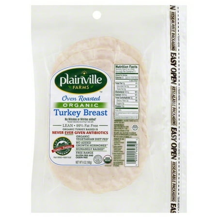 PLAINVILLE FARMS, ORGANIC OVEN ROASTED TURKEY BREAST