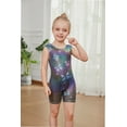 thumbnail image 5 of Gymnastics Leotards for Girls with Shorts Fine Butterfly Flicker Luminescence Biketards Dance Tumbling Outfits 2-8 Years Old, 5 of 6