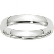 Primal Gold 10 Karat White Gold 4mm Lightweight Comfort Fit Band Size 9