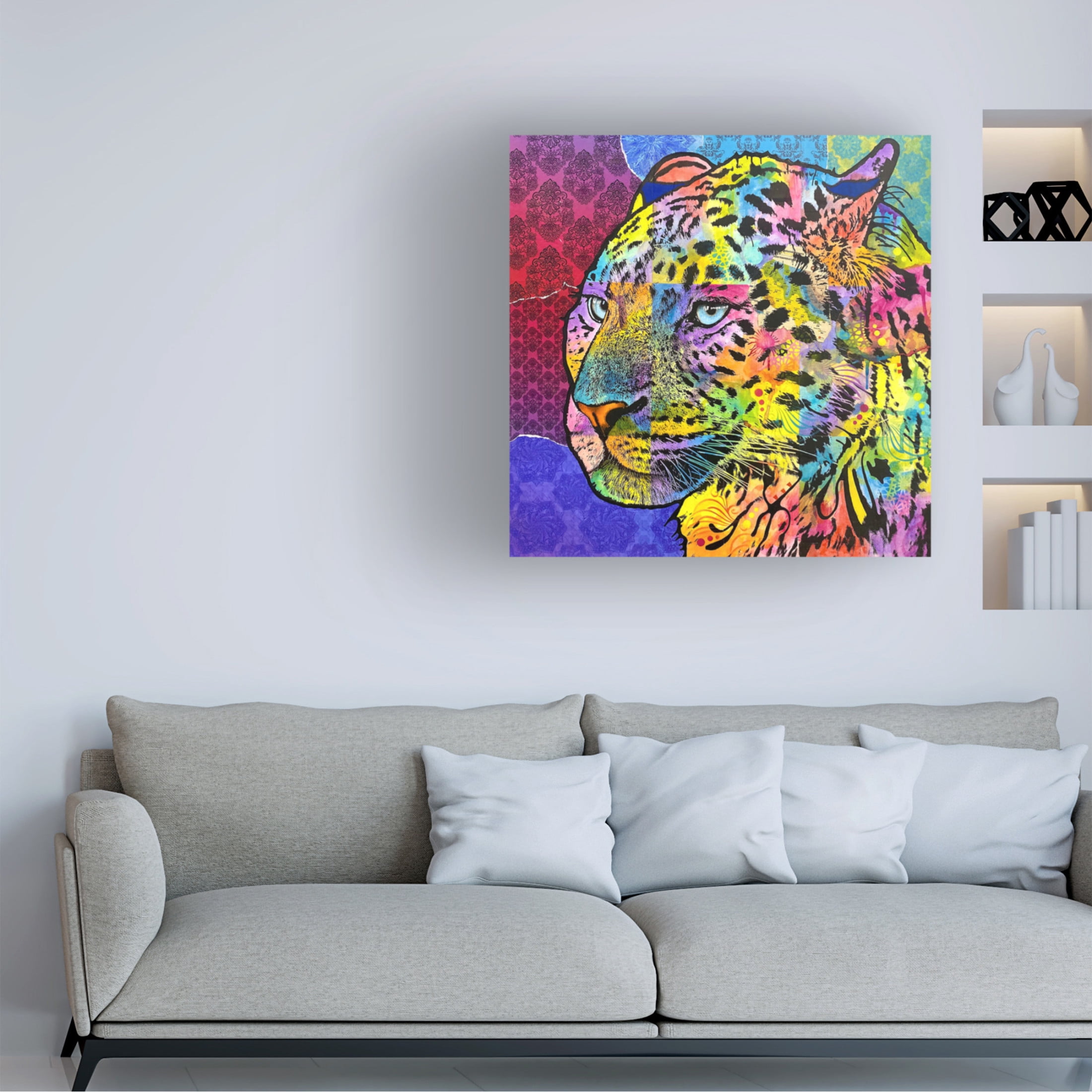 Canvas Wall Art - Dean Russo 'Chobe' Wall Art for Living Room, Bedroom, or Office Décor by Trademark Fine Art - 35 x 35 Inches