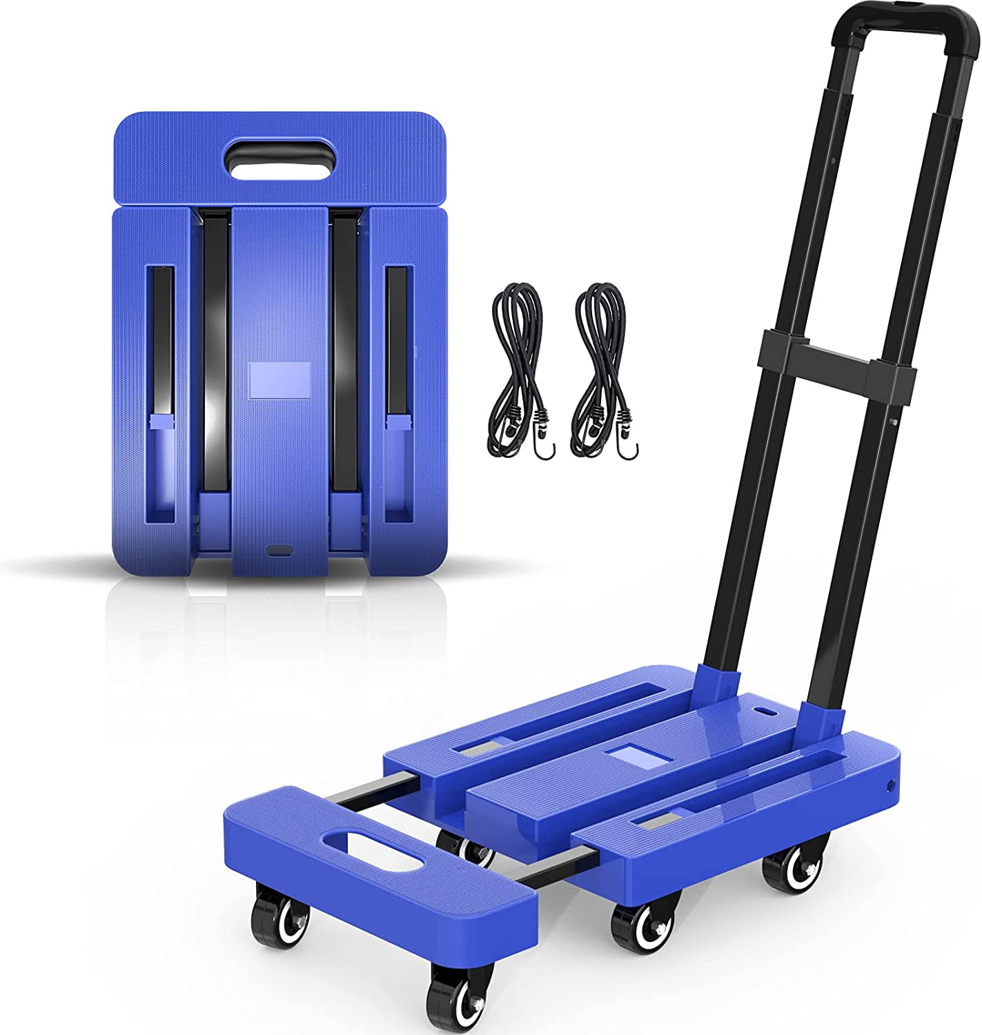 Cart Rack with Wheels Extendable Folding Dolly 50kg packs 