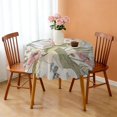 thumbnail image 3 of Round Tablecloth 60 Inch flower Tablecloth Polyester Waterproof Stain Wrinkle Free for Dining Area, 3 of 5
