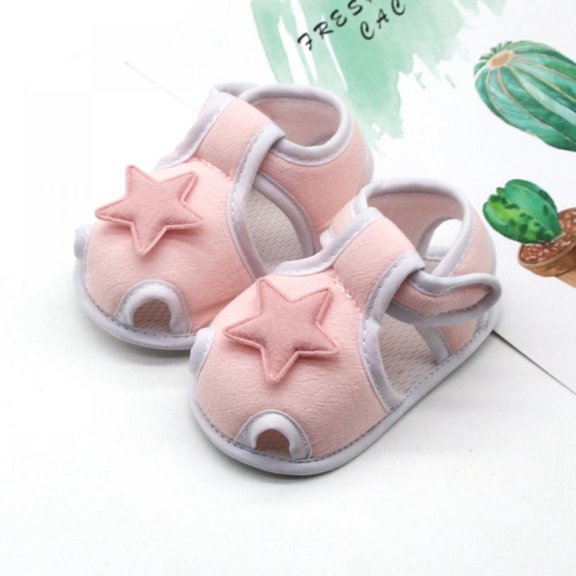 SYNPOS Baby Boys Girls Summer Sandals Soft Sole Infant Slippers Toddler First Walkers Shoes 0-18 Months