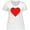 AA-White, variant on Inktastic Red Heart Women's Plus Size T-Shirt