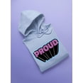 thumbnail image 3 of Proud Purple Glitter Banner Hoodie Women -Smartprints Designs, Female 3X-Large, 3 of 4