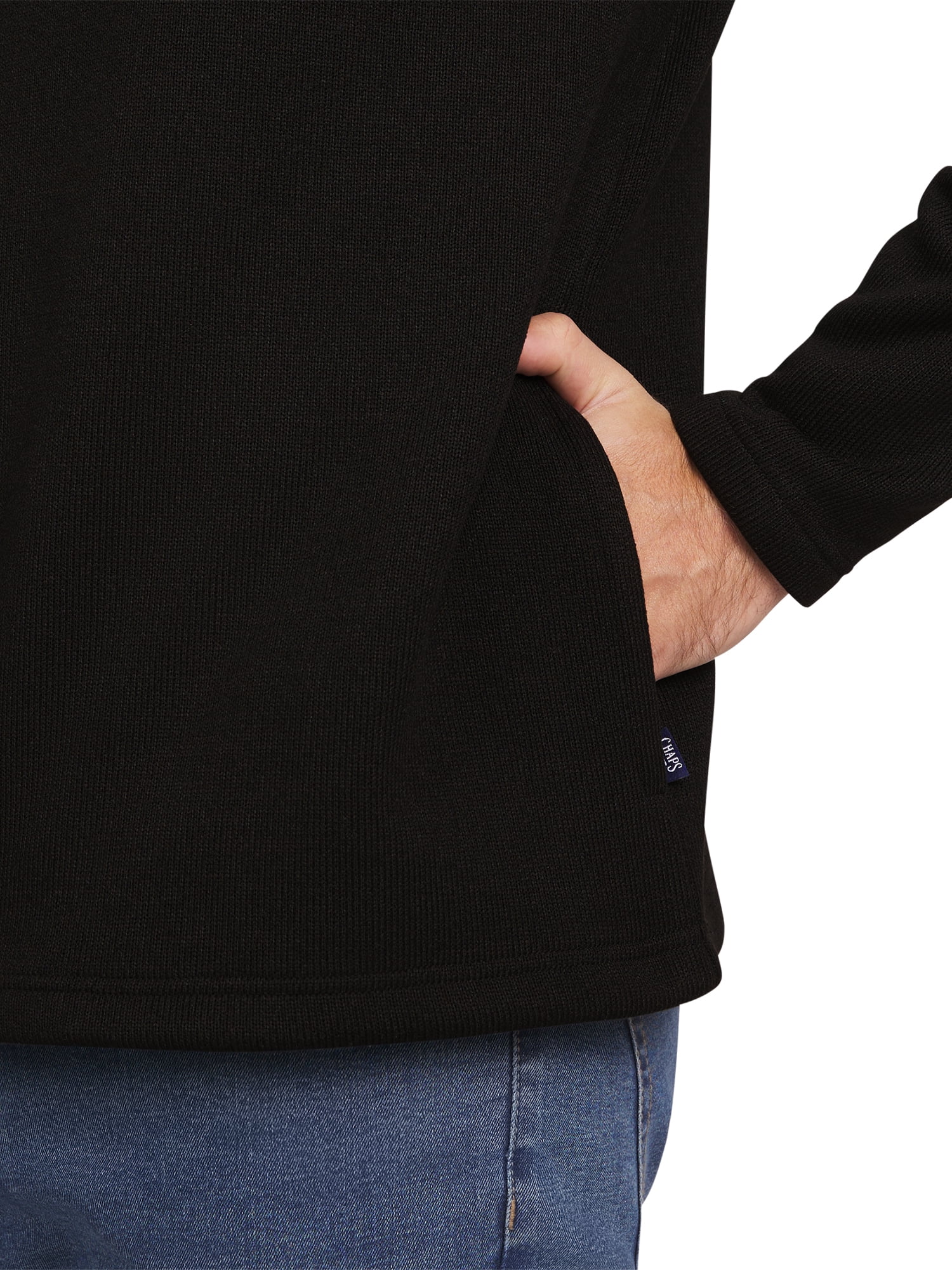 Chaps Men's & Big Men's Quarter Zip Fleece Sweater Gift Box Set, Sizes S-2XL