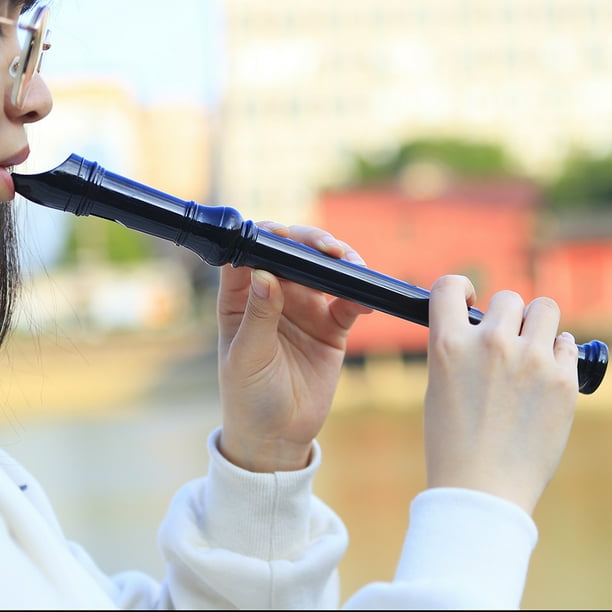 Clarinete de llave G de 8 orificios para niños con varilla de limpieza Instrumento musical (negro) Likrtyny Accesorios para instrumentos musicales