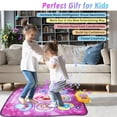 thumbnail image 4 of AOKESI Dance Mat Toys for Girls Age 3-10, Dance Mixer Rhythm Step Play Mat with LED Lights, Built-in Music, 3 Challenge Levels, Dance Pad Game Toy Gift Electronic Dance Pad for Girls Boys, 4 of 6