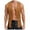 Brown, variant on Men's New Style Fringed Deerskin Velvet Buttonless Mid-Length Vest Jacket