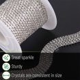 thumbnail image 3 of 1 Roll 10 Yards Rhinestone Chain,1.5mm Crystal Rhinestones Close Chain Roll, Crystal Claw Cup Chain, 3 of 6