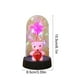 thumbnail image 3 of Adorno de luz nocturna de rosa conservado | Cúpula romántica en forma de corazón con osito de peluche | Decoración ambiental LED | Rama de Acrílico Dorado | Rosa, Rojo, Azul, Púrpura | Regalo, 3 of 6
