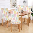 thumbnail image 2 of Yayeee 4 Pack Dining Chair Covers Stretch Parson Chairs Slipcovers Seat Protector, Cute Gummy Bears Pattern, 2 of 6