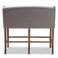 thumbnail image 4 of Baxton Studio Alira Banc de Tabouret de Bar Gris Rembourré, Fini Noyer, 4 of 10