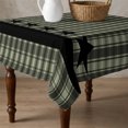 thumbnail image 4 of Sage Green Black Plaid Table Cloth Waterproof Tablecloths, Vintage Star Buffalo Check Rustic Tablecloth Dining Table Cover for Kitchen Party Tabletop Outdoor, Square Tablecloth 54x54 Inch, 4 of 9