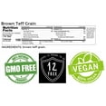 thumbnail image 3 of GERBS Brown Teff Grain, 32 ounce Bag, Top 14 Food Allergen Free, Non GMO, Vegan, Keto, Paleo Friendly, 3 of 4