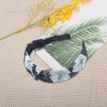 thumbnail image 6 of Unique Bargains 1 Pc Fashion Hosta Flower Pattern Headbands for Women Navy Blue, 6 of 6