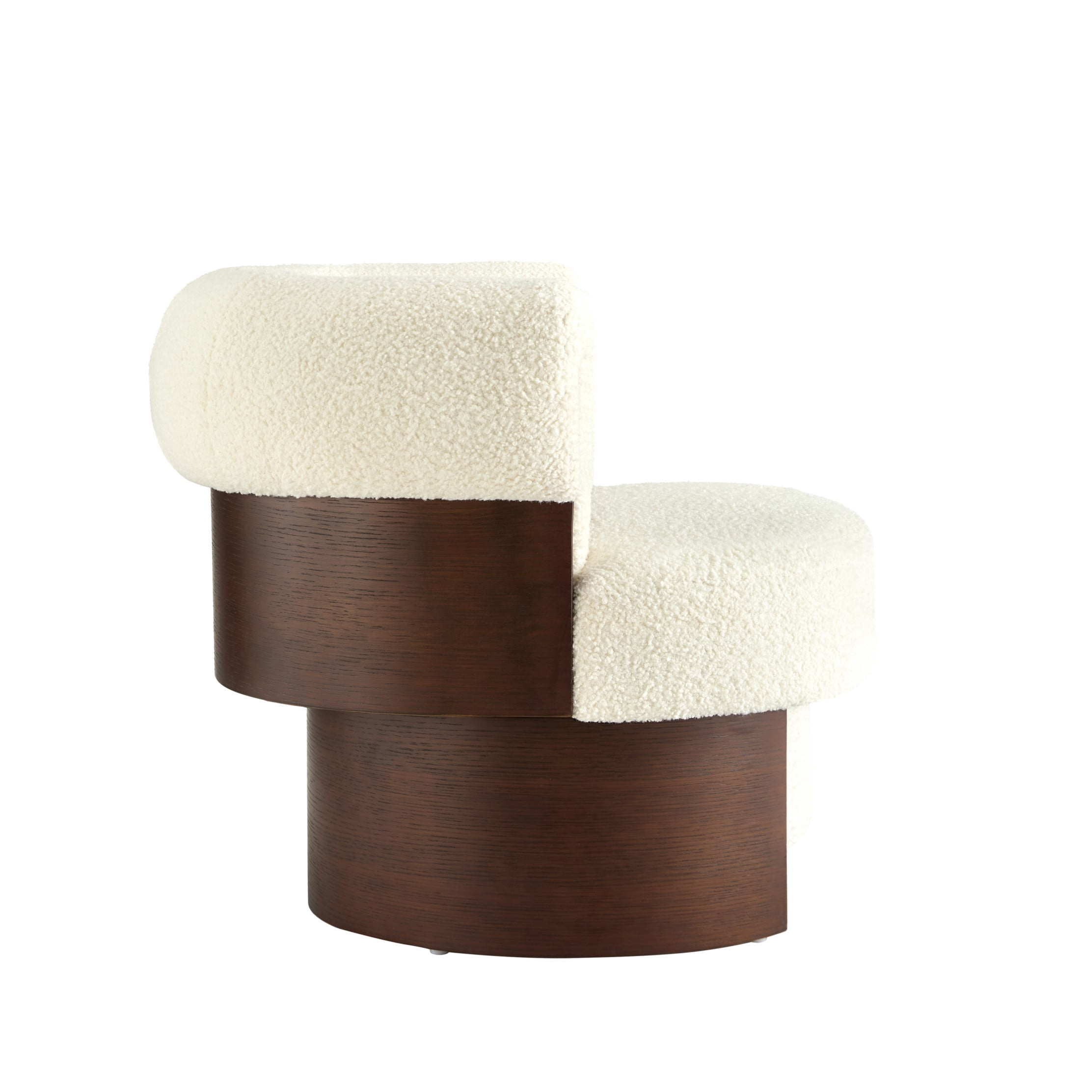 Christopher Knight Home 32" Modern Curved Swivel Barrel Chair with 360 Rotating Base, Set of 2, Beige